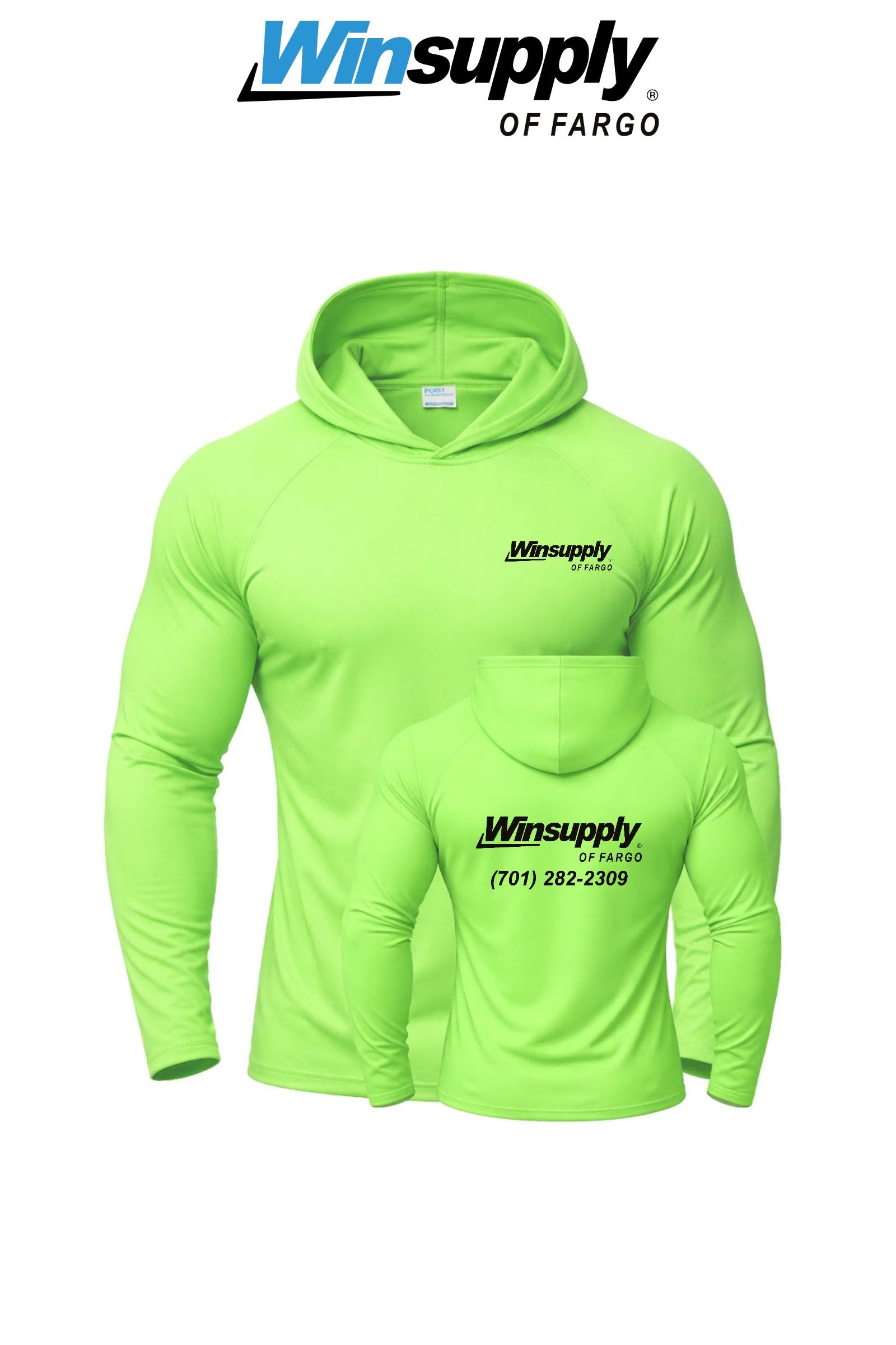 Port & Co™ Performance Pullover Hooded UPF50 Tee - Winsupply of Fargo