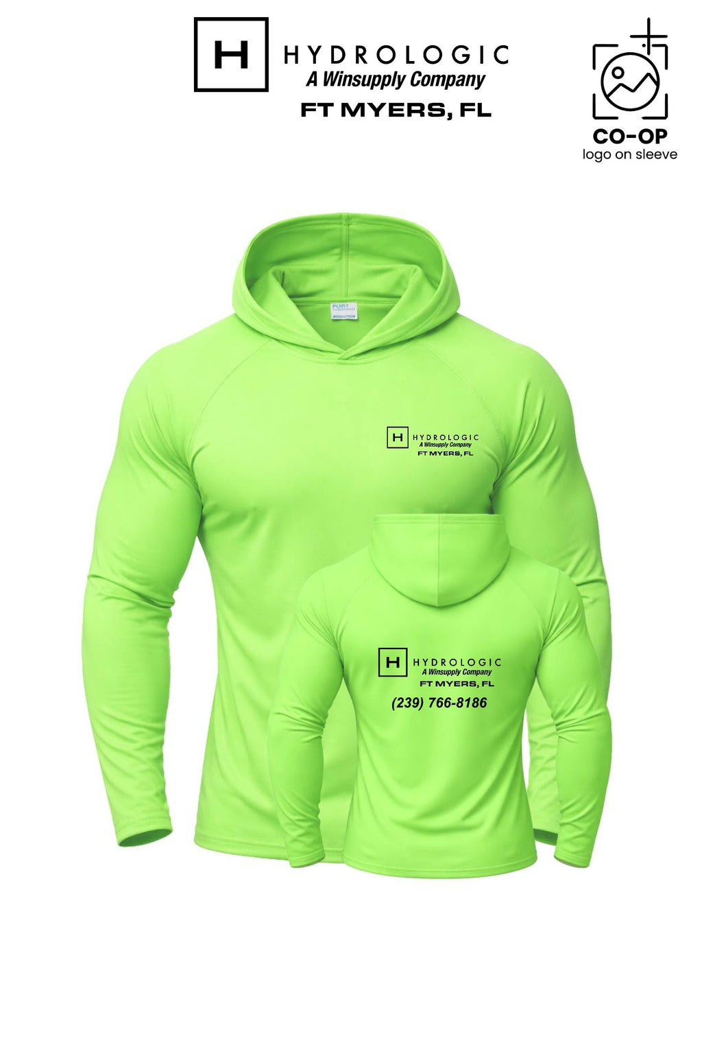 Port & Co™ Performance Pullover Hooded UPF50 Tee - Winsupply Ft Myers FL Co.