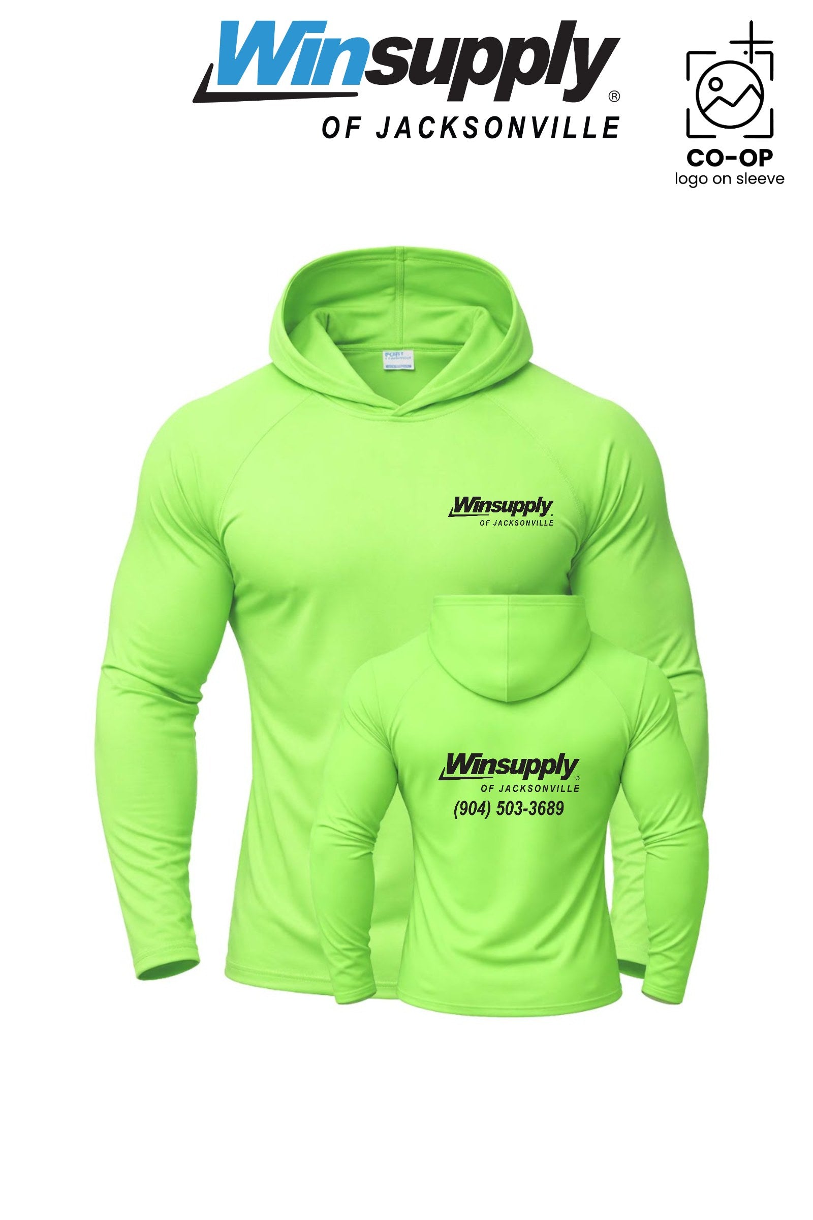 Port & Co™ Performance Pullover Hooded UPF50 Tee - Winsupply of Jacksonville