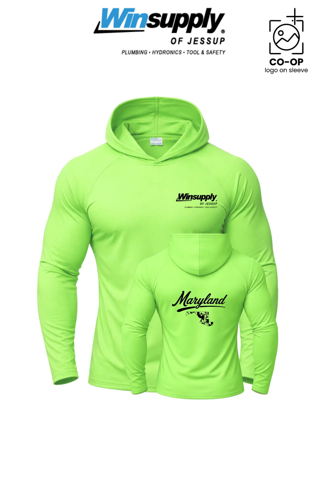 Port & Co™ Performance Pullover Hooded UPF50 Tee - Winsupply of Jessup