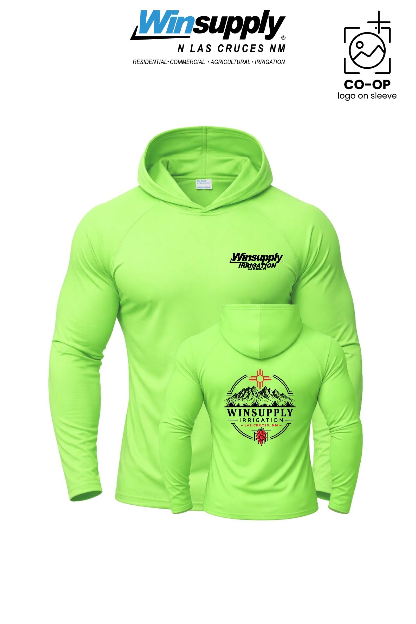 Port & Co™ Performance Pullover Hooded UPF50 Tee - Winsupply N Las Cruces NM
