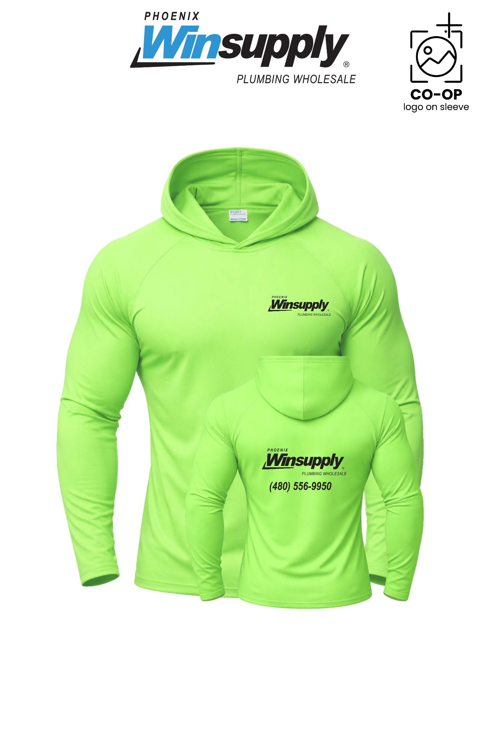 Port & Co™ Performance Pullover Hooded UPF50 Tee - Phoenix Winsupply