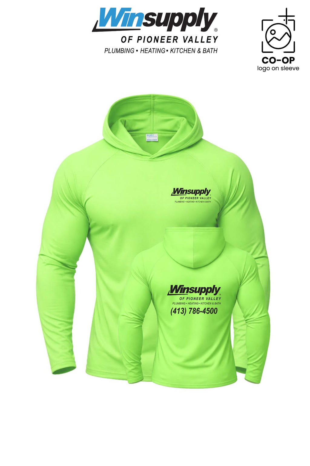 Port & Co™ Performance Pullover Hooded UPF50 Tee - Winsupply of Pioneer Valley
