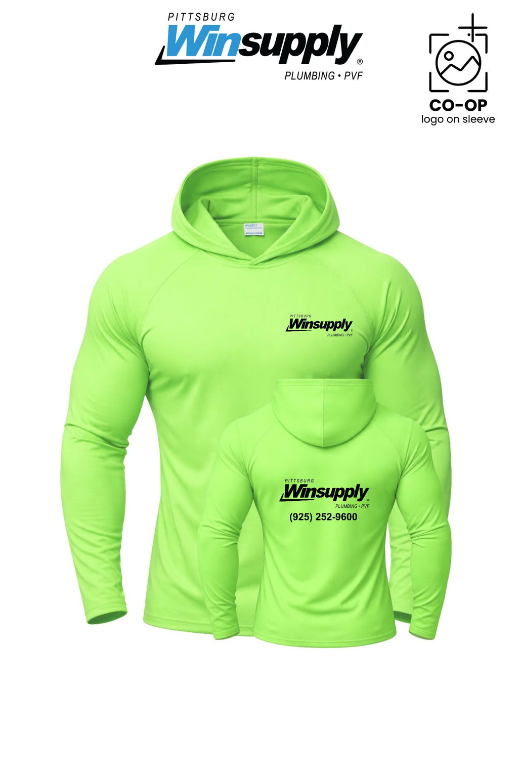 Port & Co™ Performance Pullover Hooded UPF50 Tee - Pittsburg Winsupply