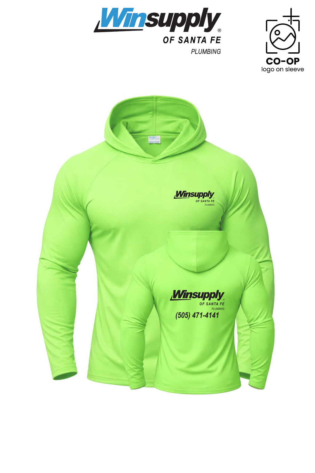 Port & Co™ Performance Pullover Hooded UPF50 Tee - Winsupply of Santa Fe