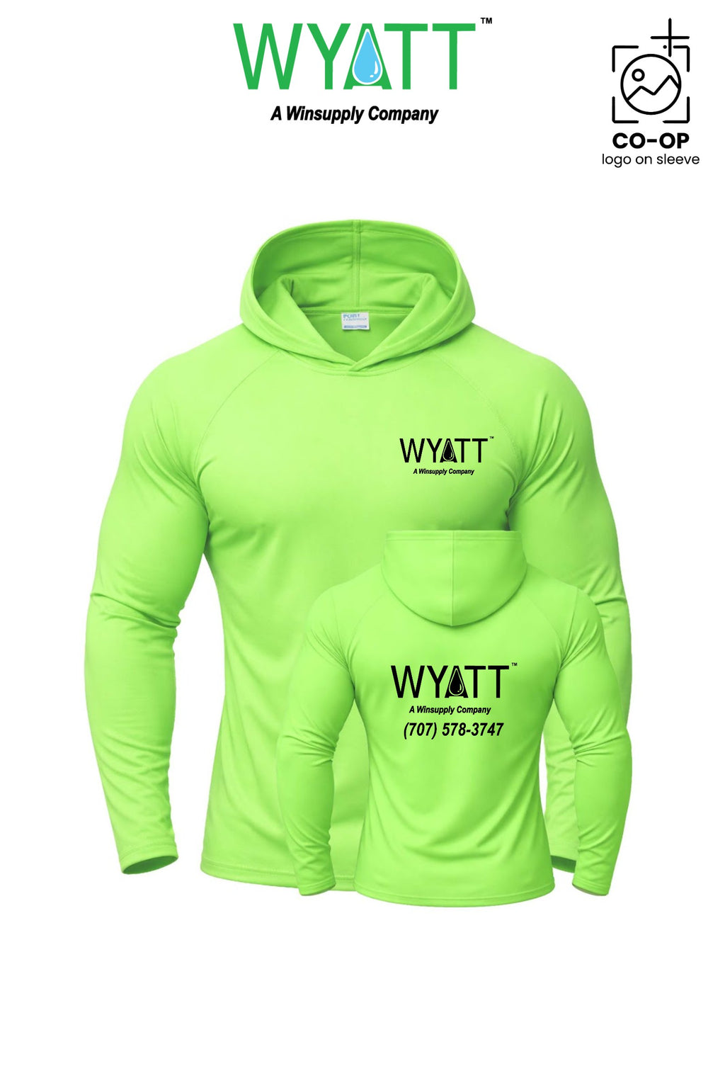 Port & Co™ Performance Pullover Hooded UPF50 Tee - Wyatt Irrigation of Santa Rosa