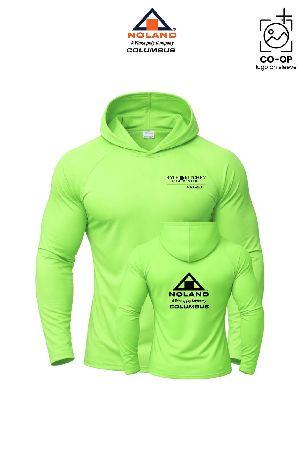 Port & Co™ Performance Pullover Hooded UPF50 Tee - Columbus Noland