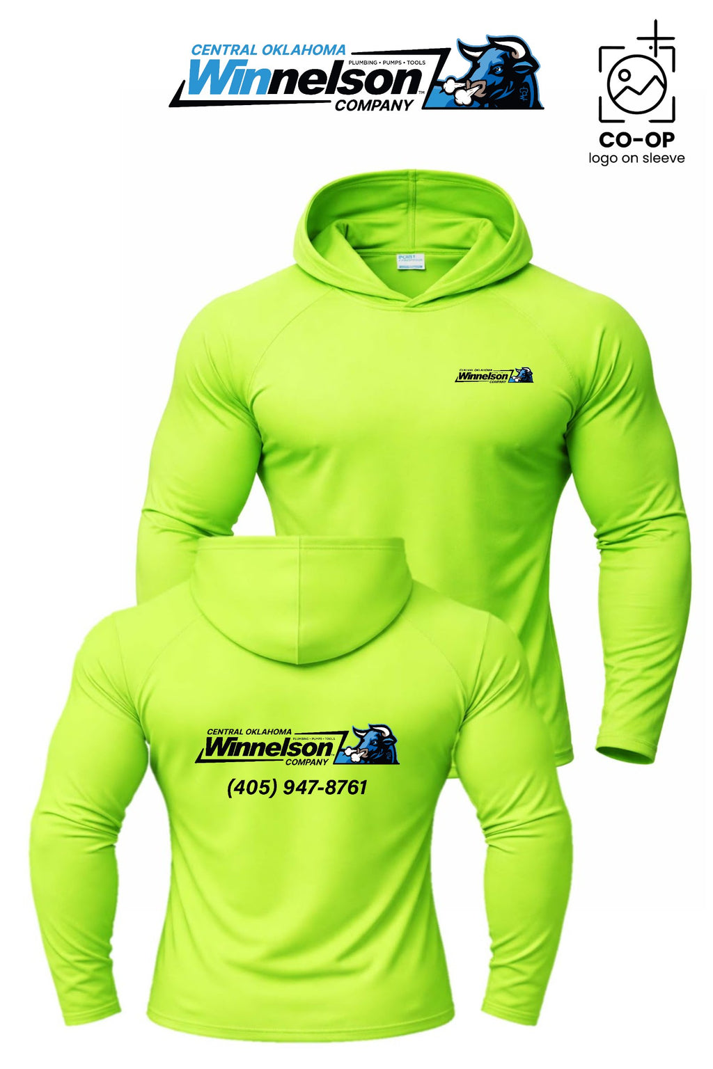 Port & Co™ Performance Pullover Hooded UPF50 Tee - Winnelson Central Oklahoma