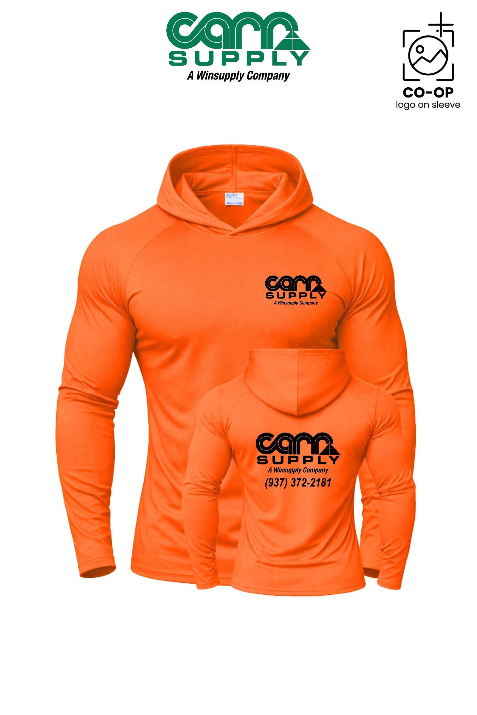 Port & Co™ Performance Pullover Hooded UPF50 Tee - Carr Supply - Xenia