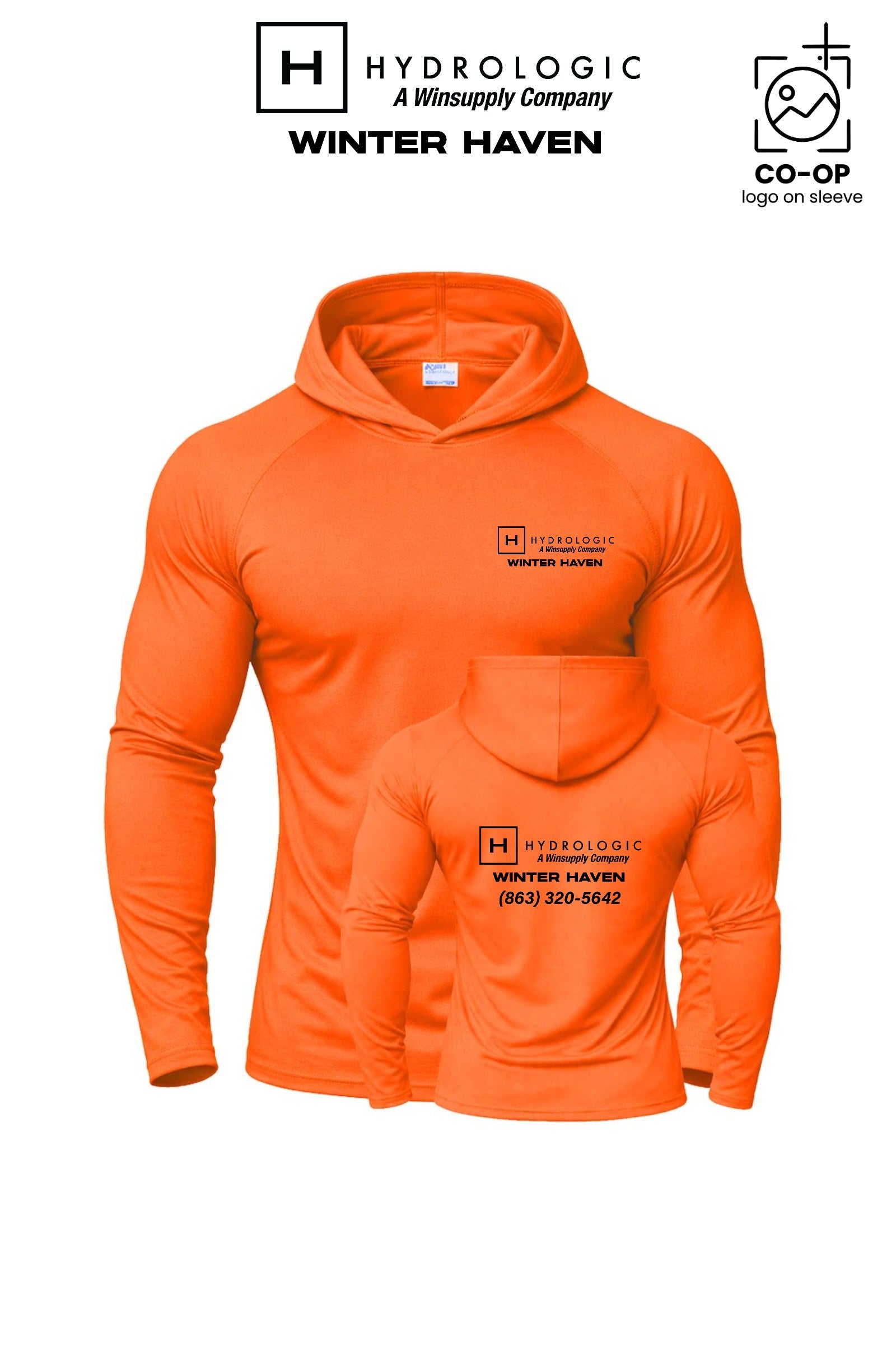 Port & Co™ Performance Pullover Hooded UPF50 Tee - Winsupply of Winter Haven