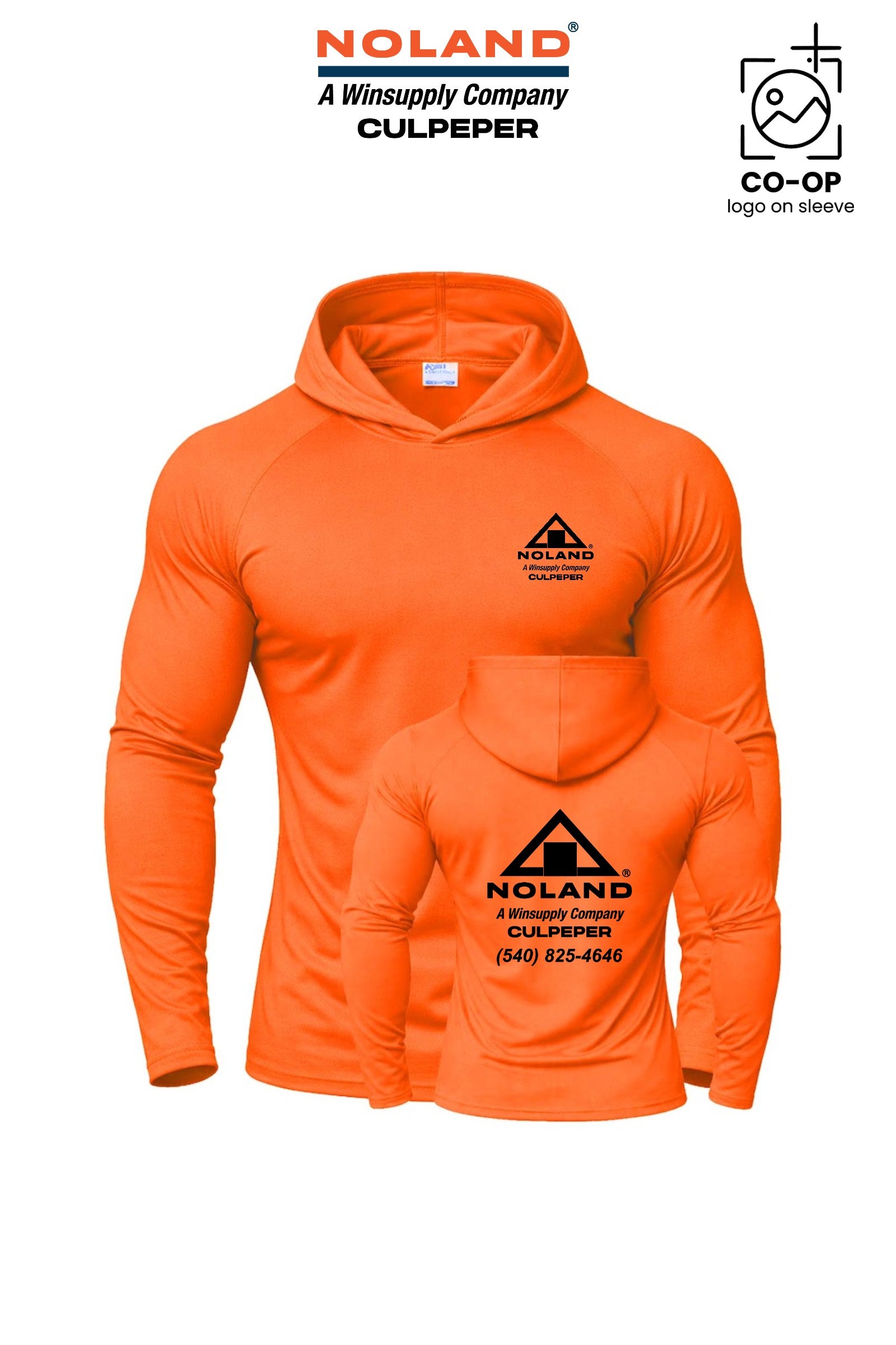 Port & Co™ Performance Pullover Hooded UPF50 Tee - Culpeper Noland