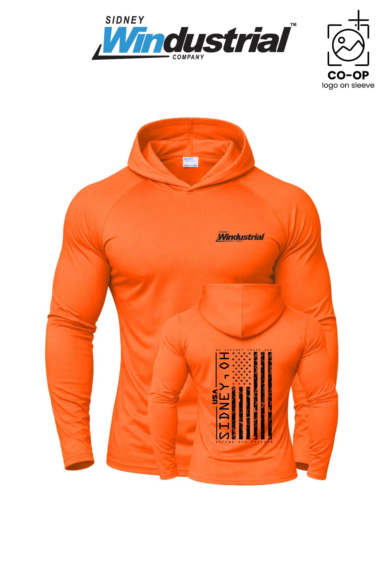 Port & Co™ Performance Pullover Hooded UPF50 Tee - Sidney Windustrial
