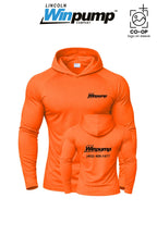 Port & Co™ Performance Pullover Hooded UPF50 Tee - Lincoln Winpump