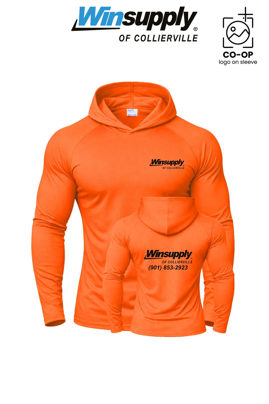 Port & Co™ Performance Pullover Hooded UPF50 Tee - Winsupply of Collierville