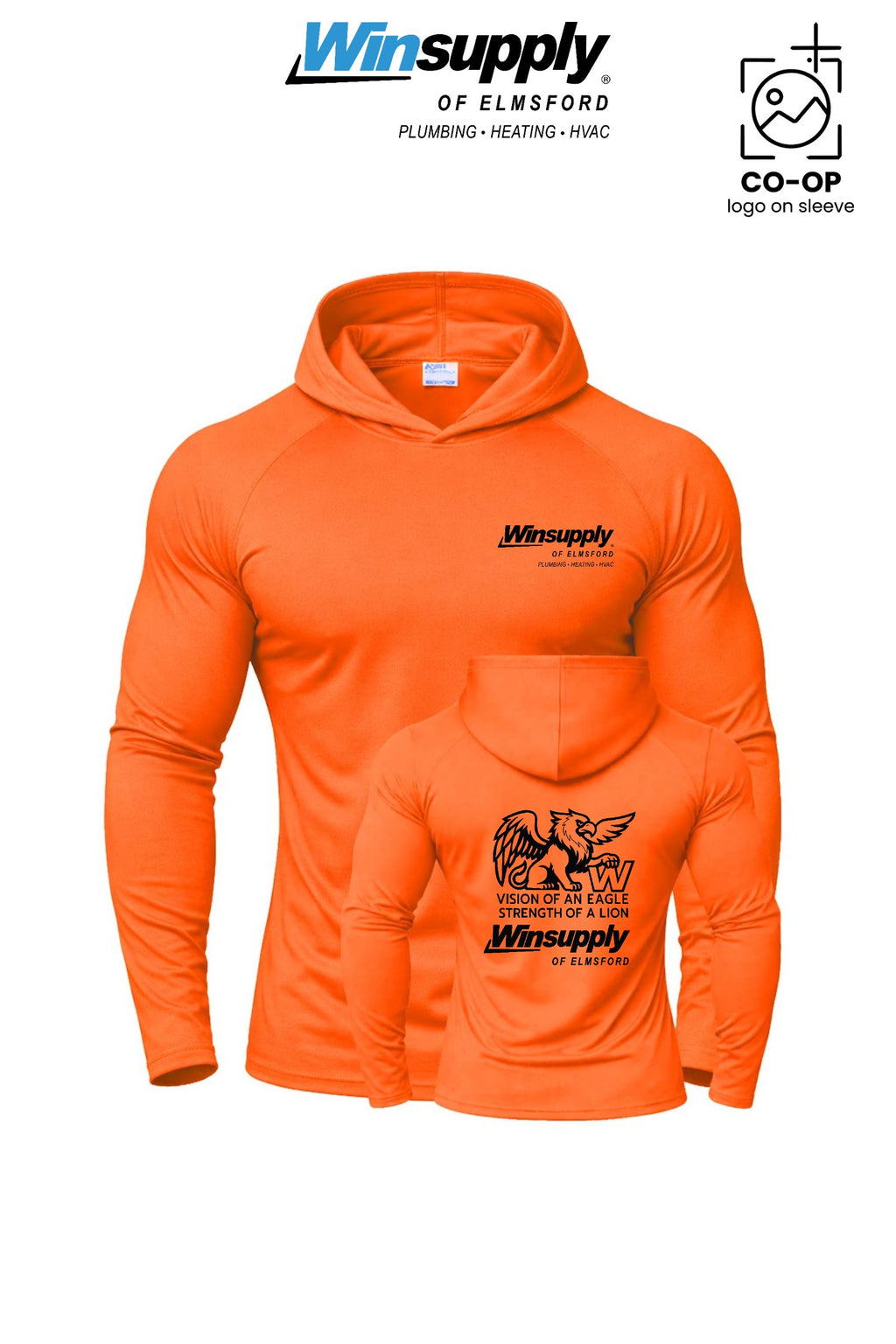 Port & Co™ Performance Pullover Hooded UPF50 Tee - Winsupply of Elmsford