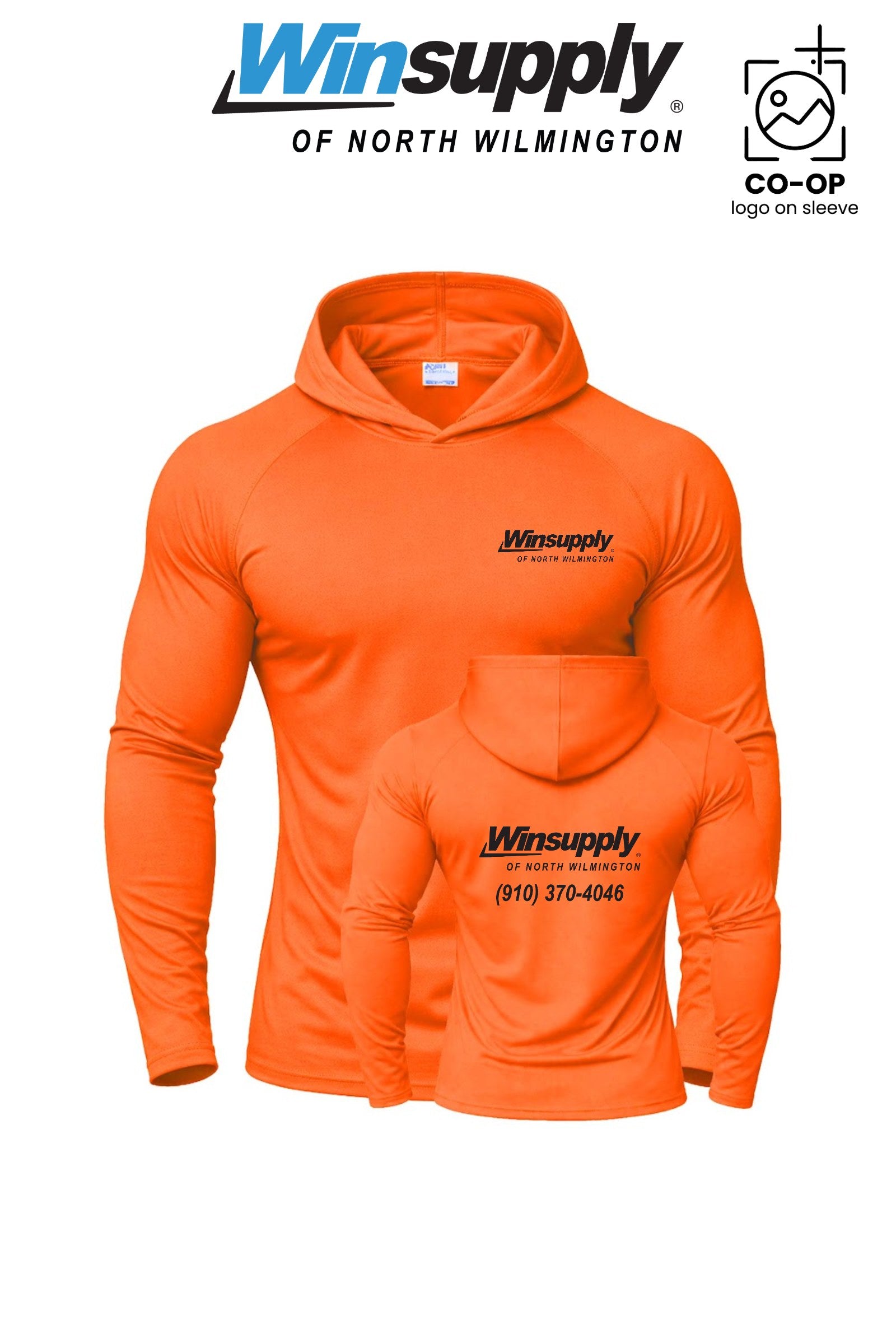Port & Co™ Performance Pullover Hooded UPF50 Tee - Winsupply N Wilmington NC