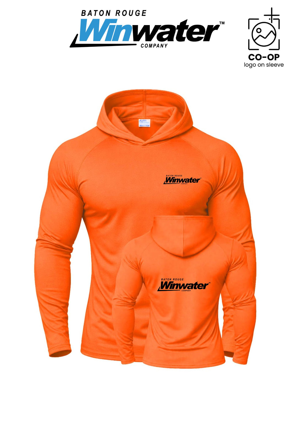 Port & Co™ Performance Pullover Hooded UPF50 Tee - Baton Rouge Winwater