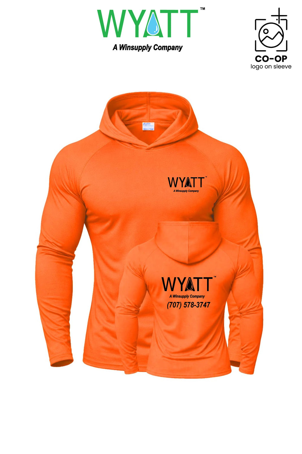 Port & Co™ Performance Pullover Hooded UPF50 Tee - Wyatt Irrigation of Santa Rosa