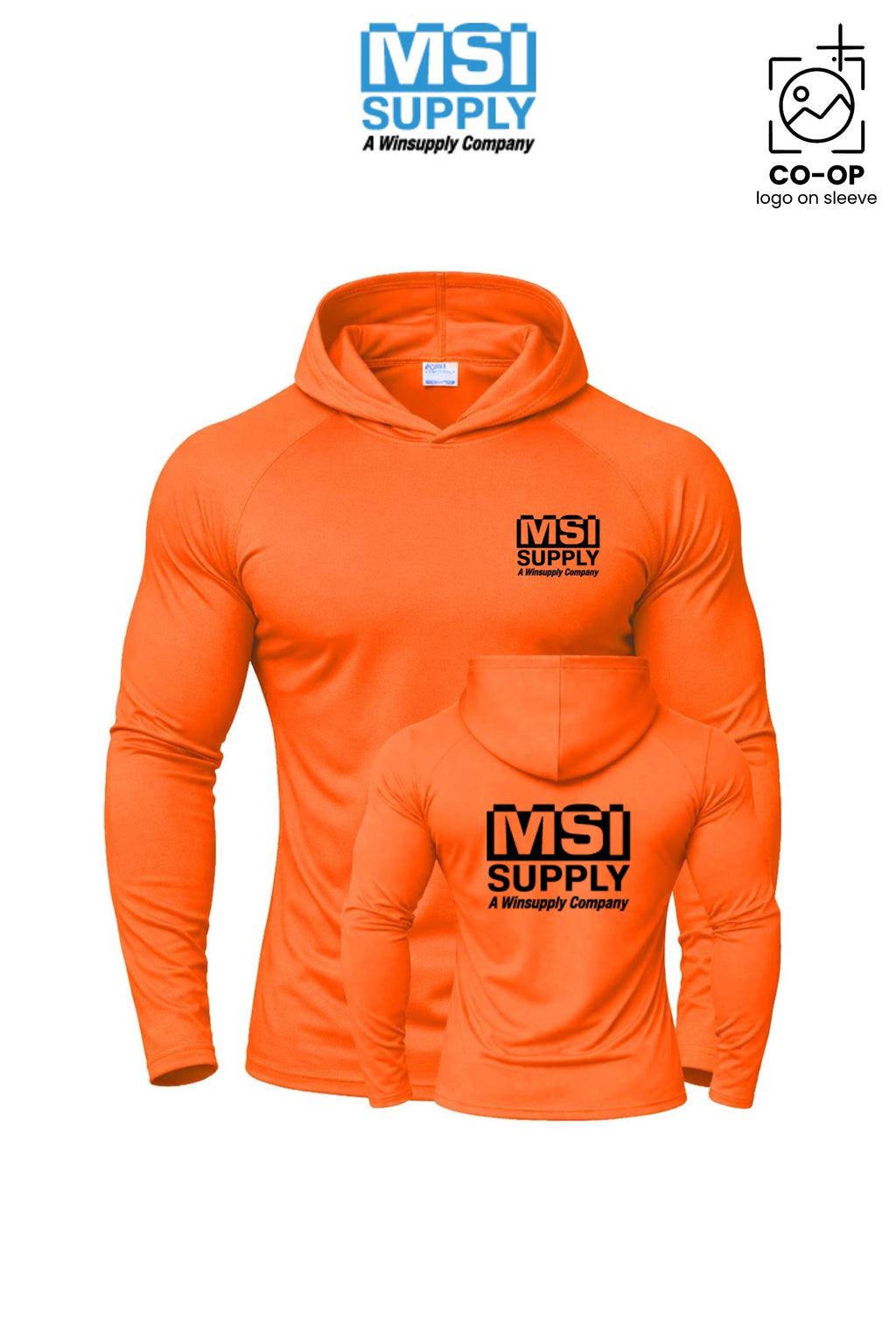 Port & Co™ Performance Pullover Hooded UPF50 Tee - MSI Supply Houston