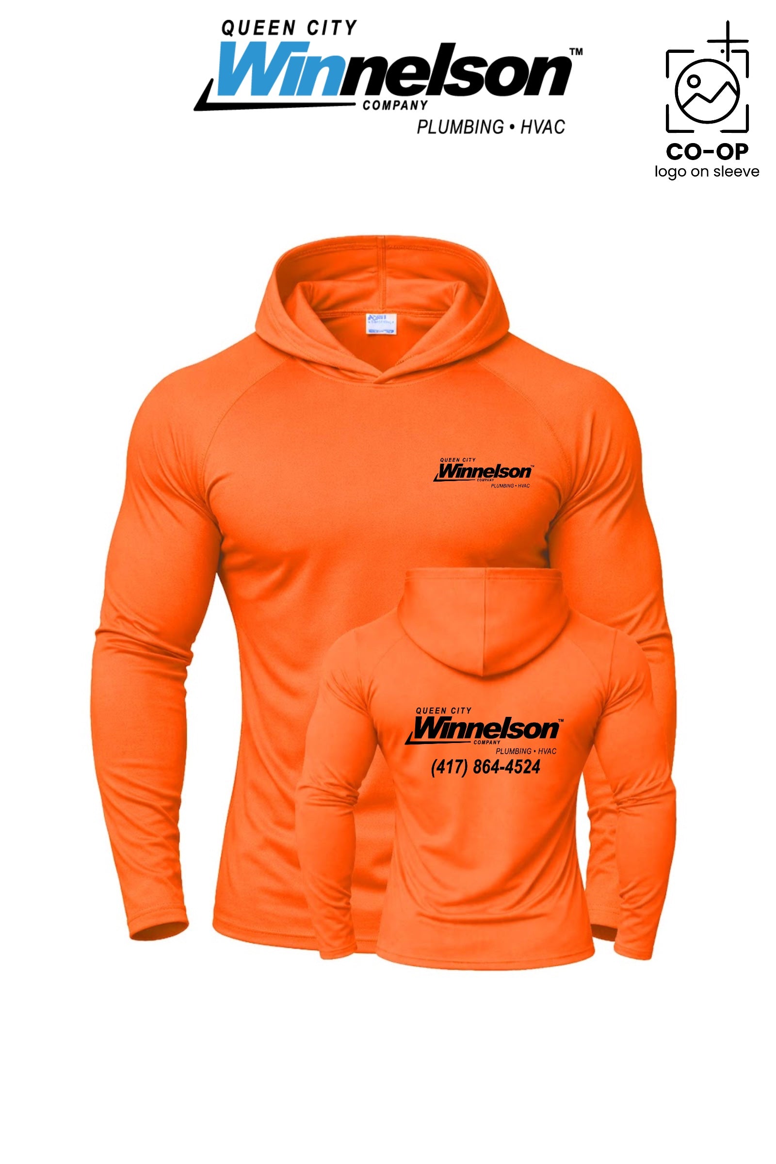 Port & Co™ Performance Pullover Hooded UPF50 Tee - Queen City Winnelson