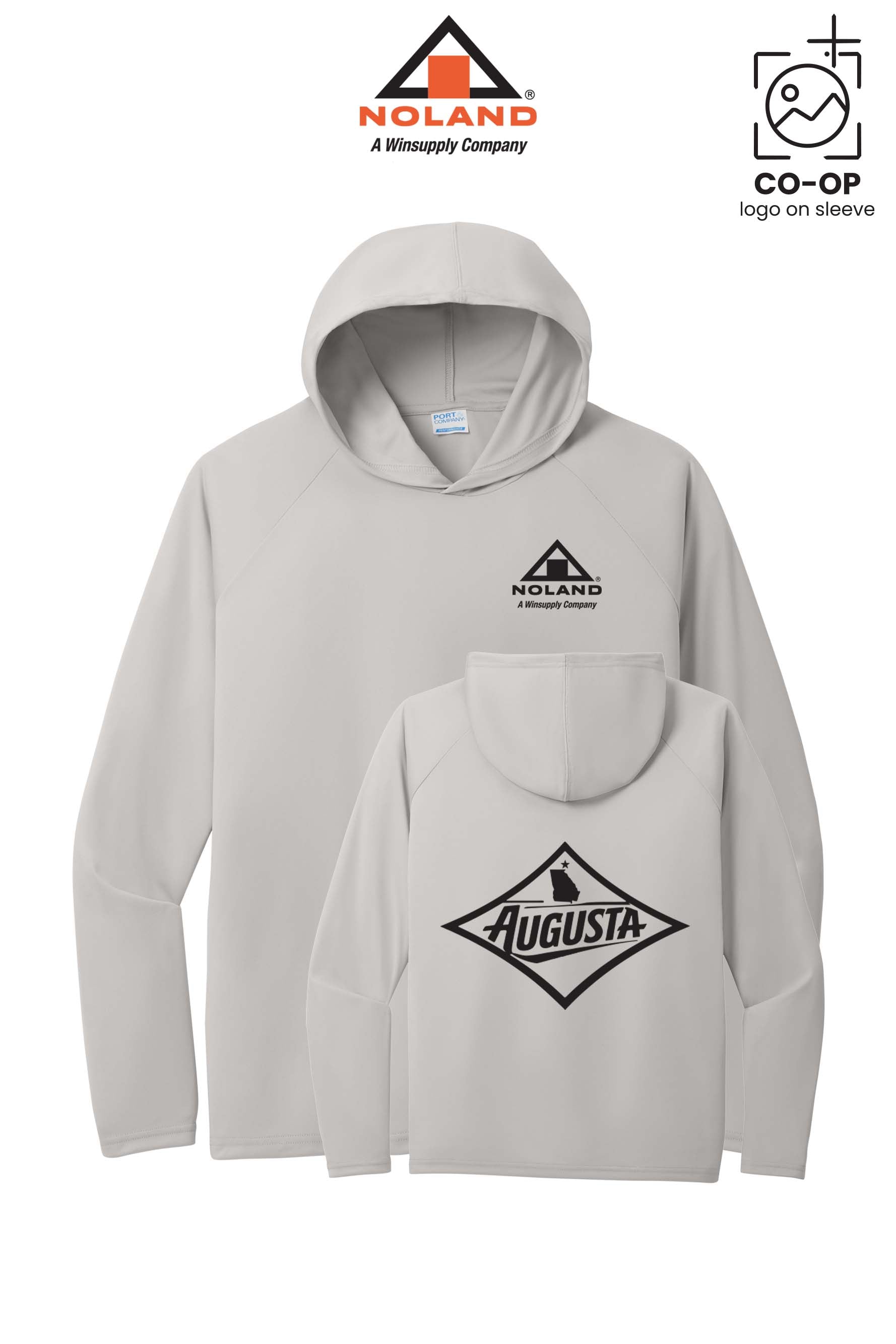 Port & Co™ Performance Pullover Hooded UPF50 Tee - Noland of Augusta GA
