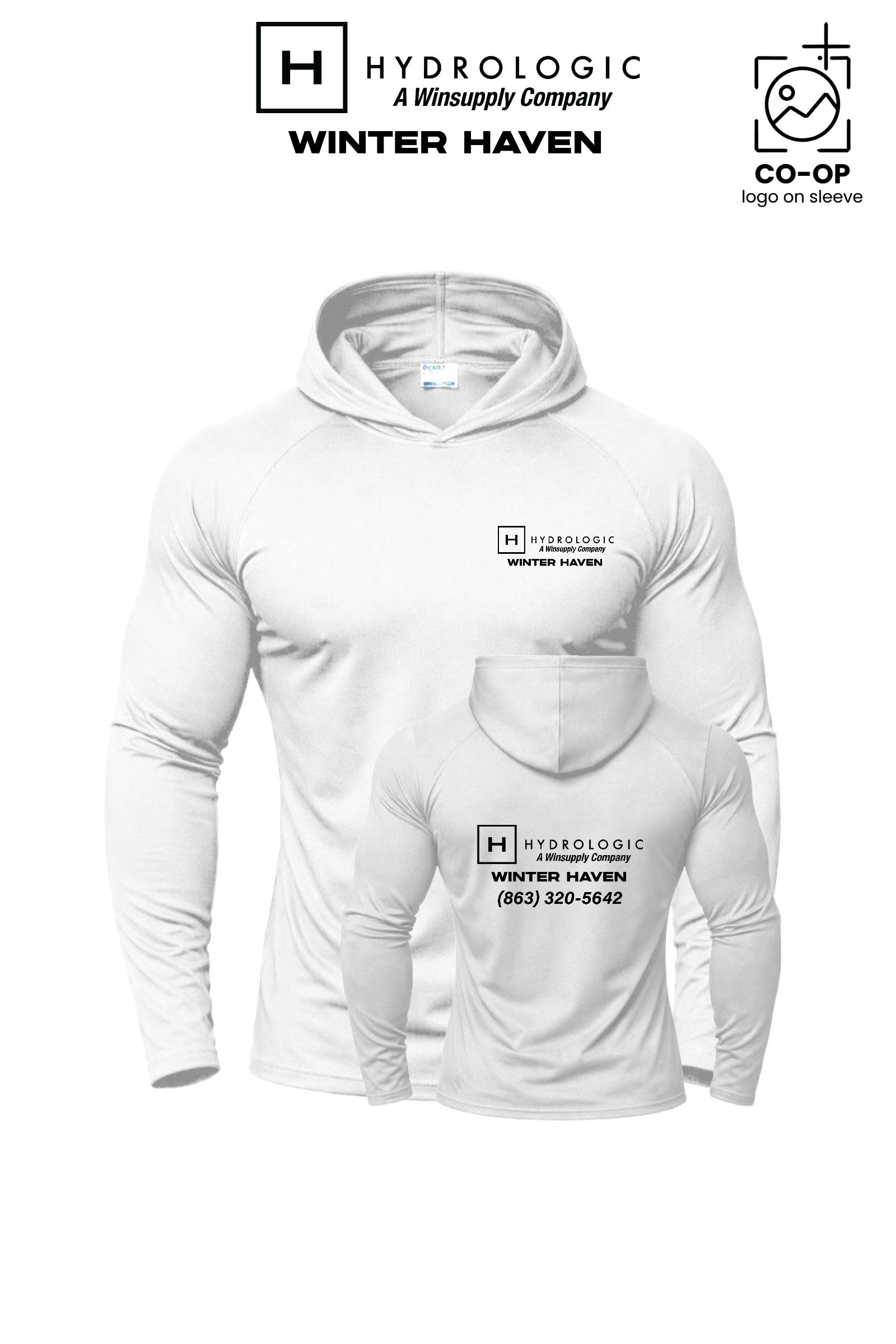 Port & Co™ Performance Pullover Hooded UPF50 Tee - Winsupply of Winter Haven