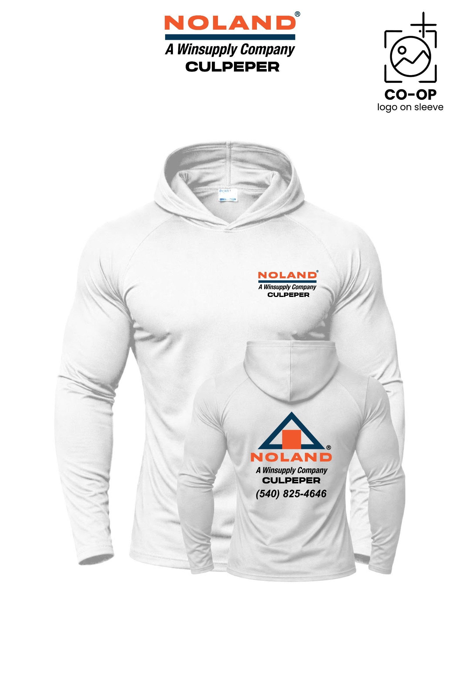 Port & Co™ Performance Pullover Hooded UPF50 Tee - Culpeper Noland