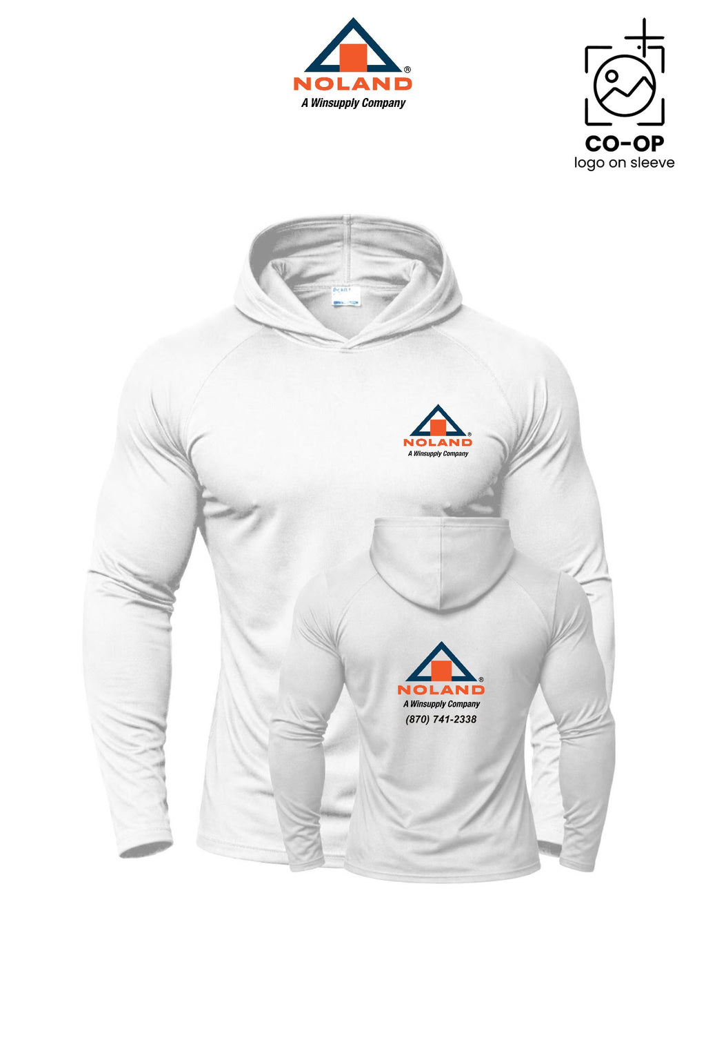 Port & Co™ Performance Pullover Hooded UPF50 Tee - Harrison Noland