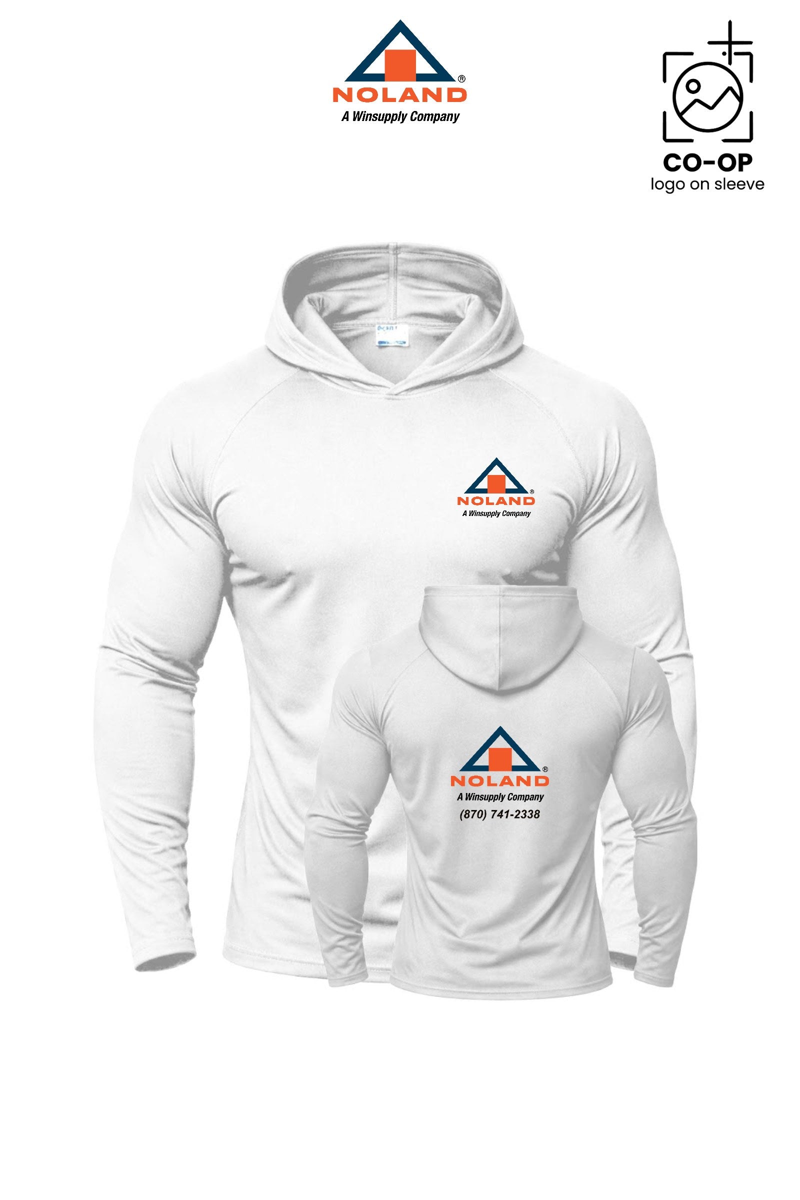 Port & Co™ Performance Pullover Hooded UPF50 Tee - Harrison Noland