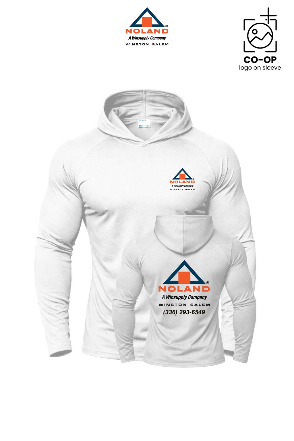 Port & Co™ Performance Pullover Hooded UPF50 Tee - Winston Salem Noland