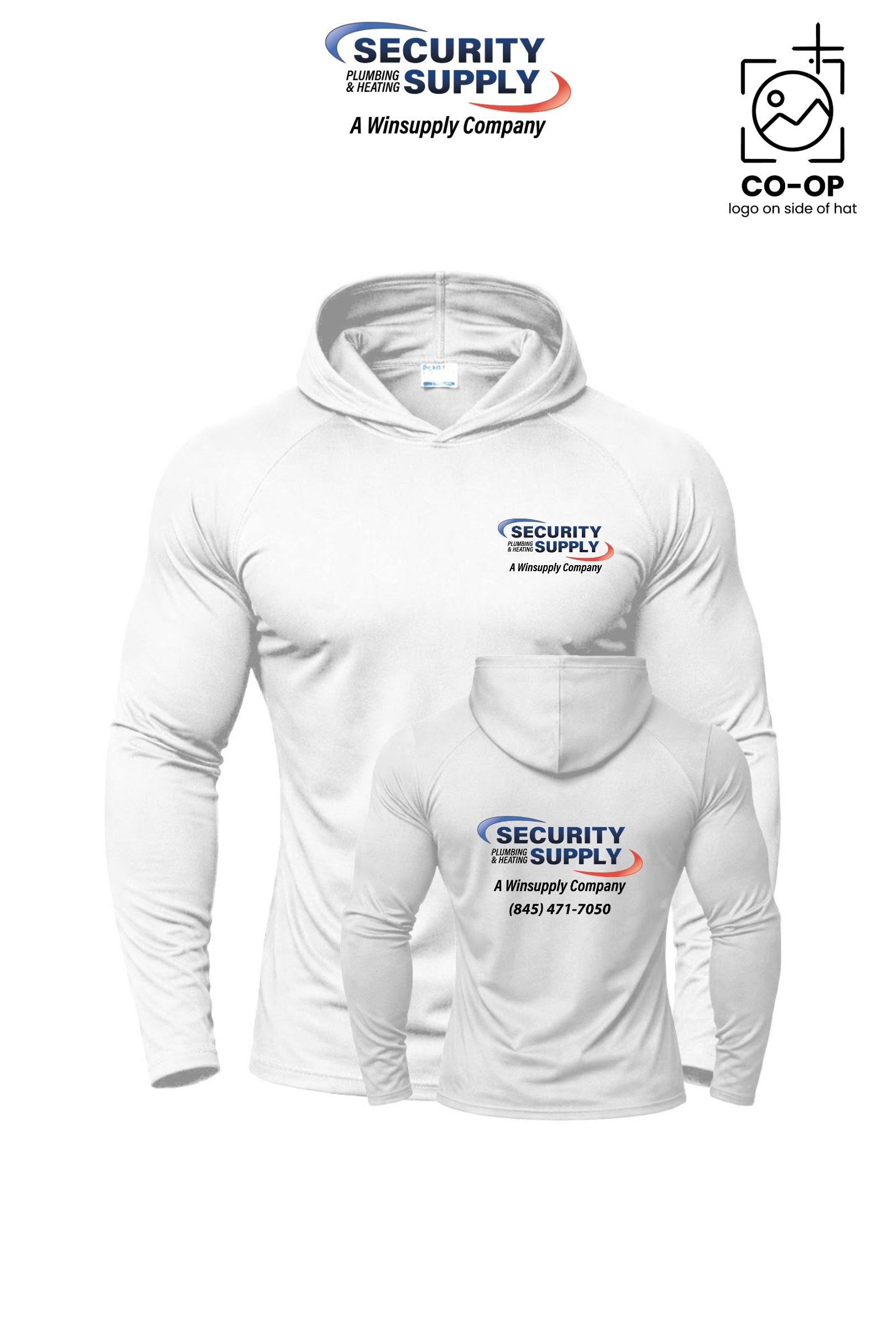 Port & Co™ Performance Pullover Hooded UPF50 Tee - Security Plumbing & Heating Supply - Poughkeepsie, NY