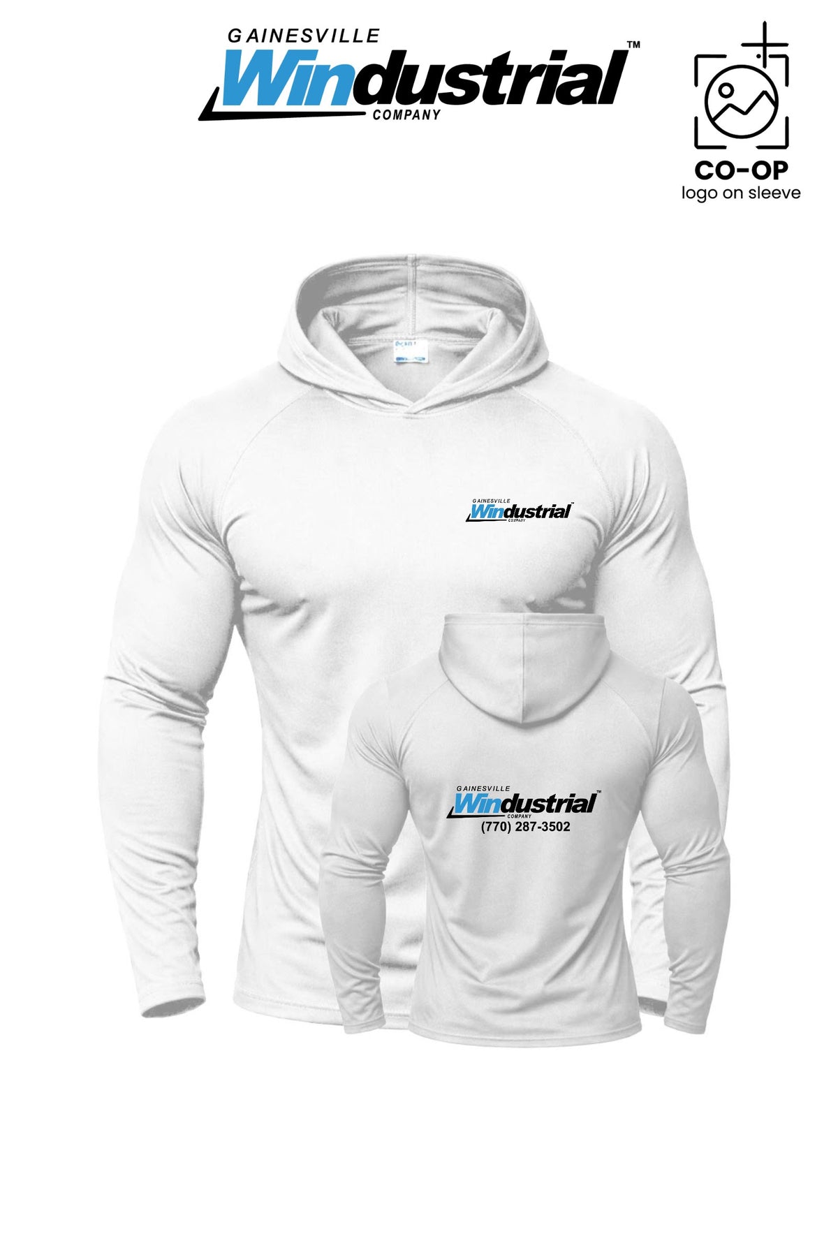 Port & Co™ Performance Pullover Hooded UPF50 Tee - Gainesville Windustrial
