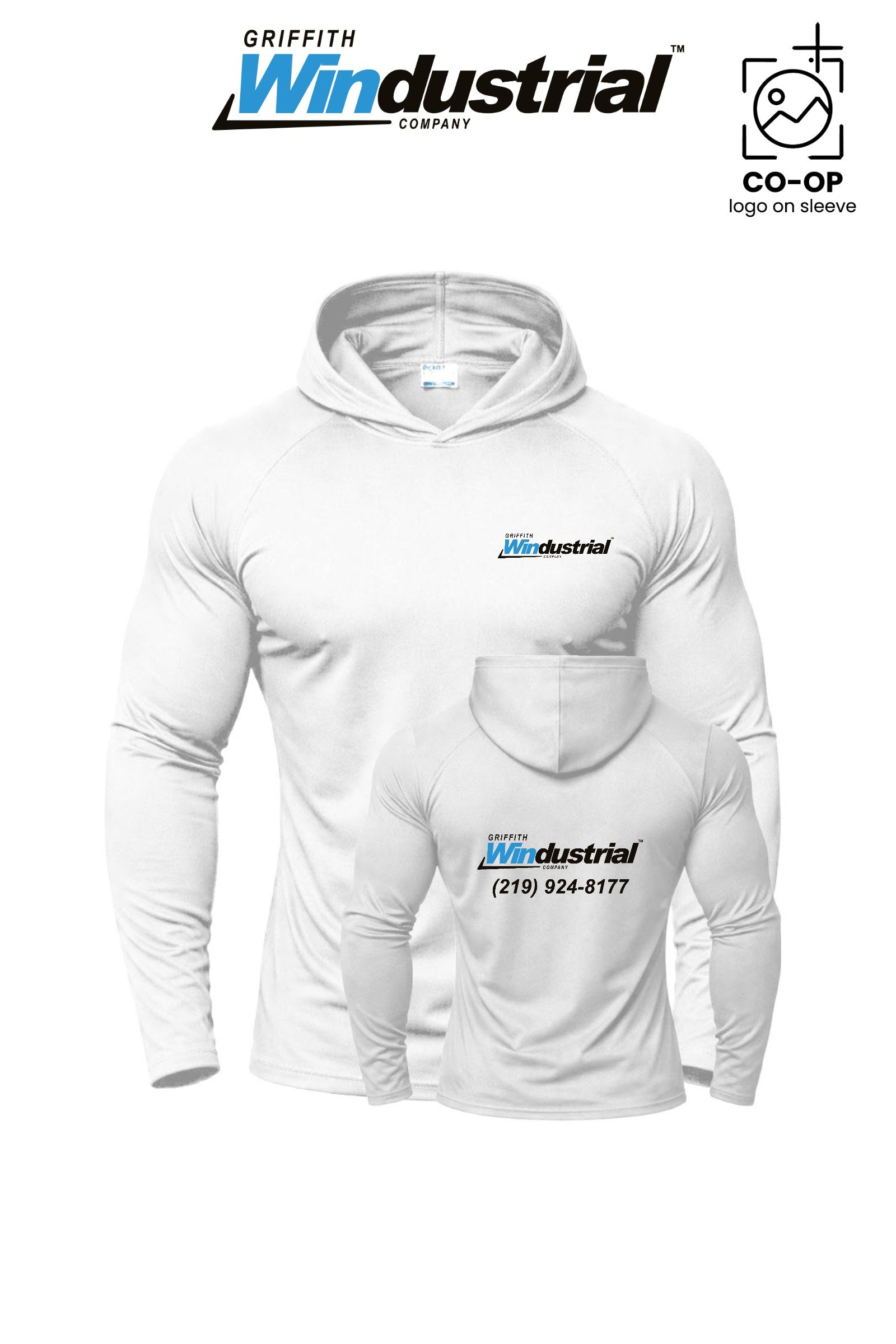 Port & Co™ Performance Pullover Hooded UPF50 Tee - Griffith Windustrial