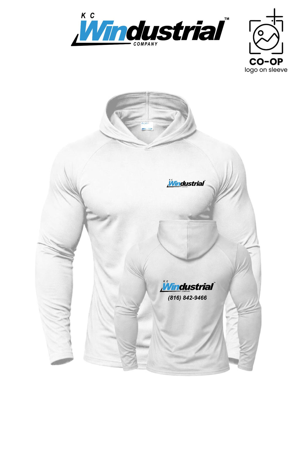 Port & Co™ Performance Pullover Hooded UPF50 Tee - KC Windustrial