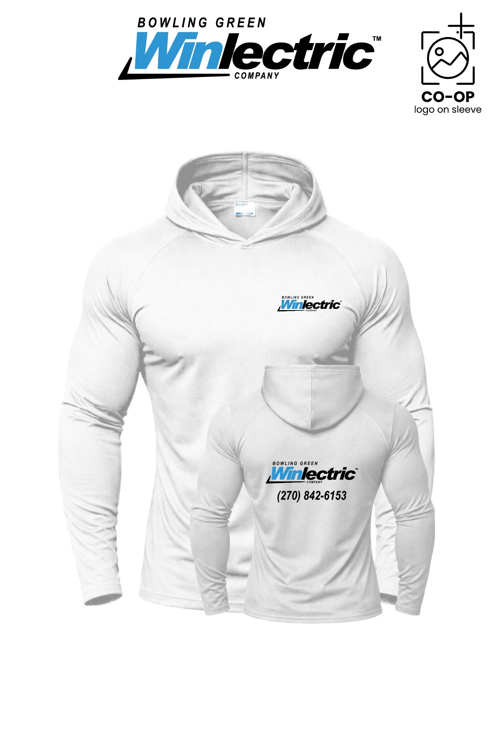 Port & Co™ Performance Pullover Hooded UPF50 Tee - Bowling Green Winlectric