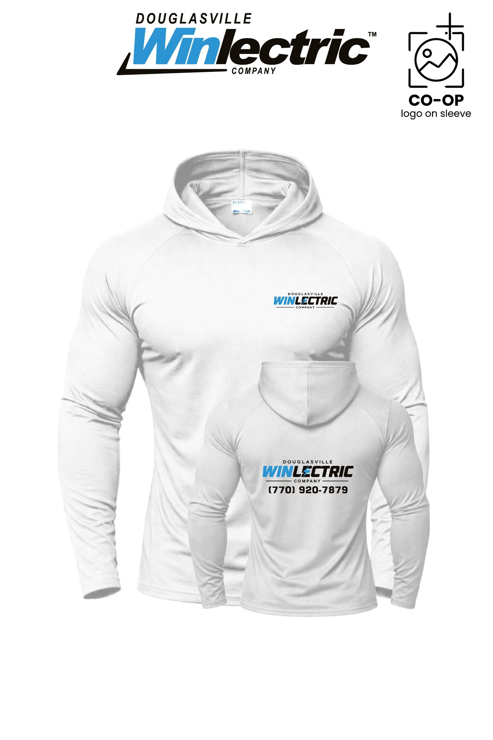 Port & Co™ Performance Pullover Hooded UPF50 Tee - Douglasville Winlectric