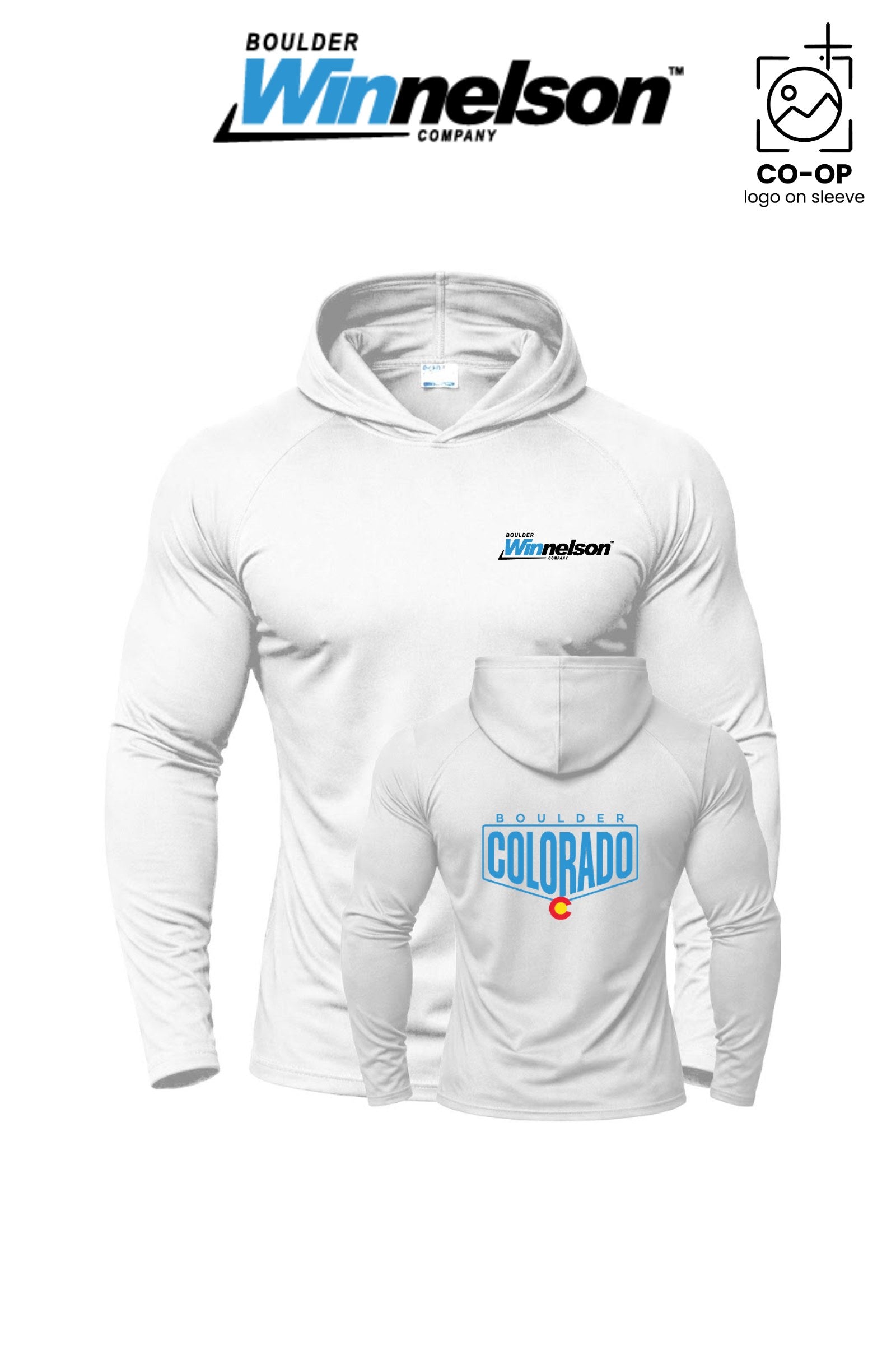 Port & Co™ Performance Pullover Hooded UPF50 Tee - Boulder Winnelson