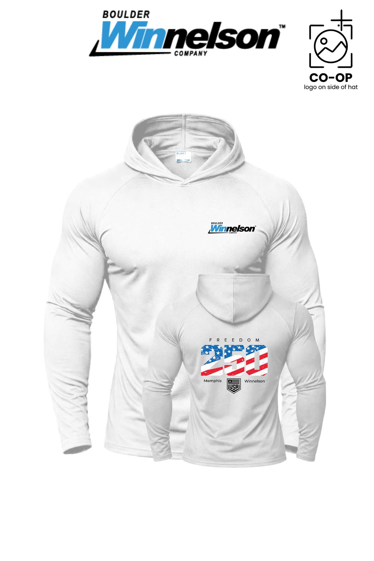 Port & Co™ Performance Pullover Hooded UPF50 Tee - Memphis Winnelson