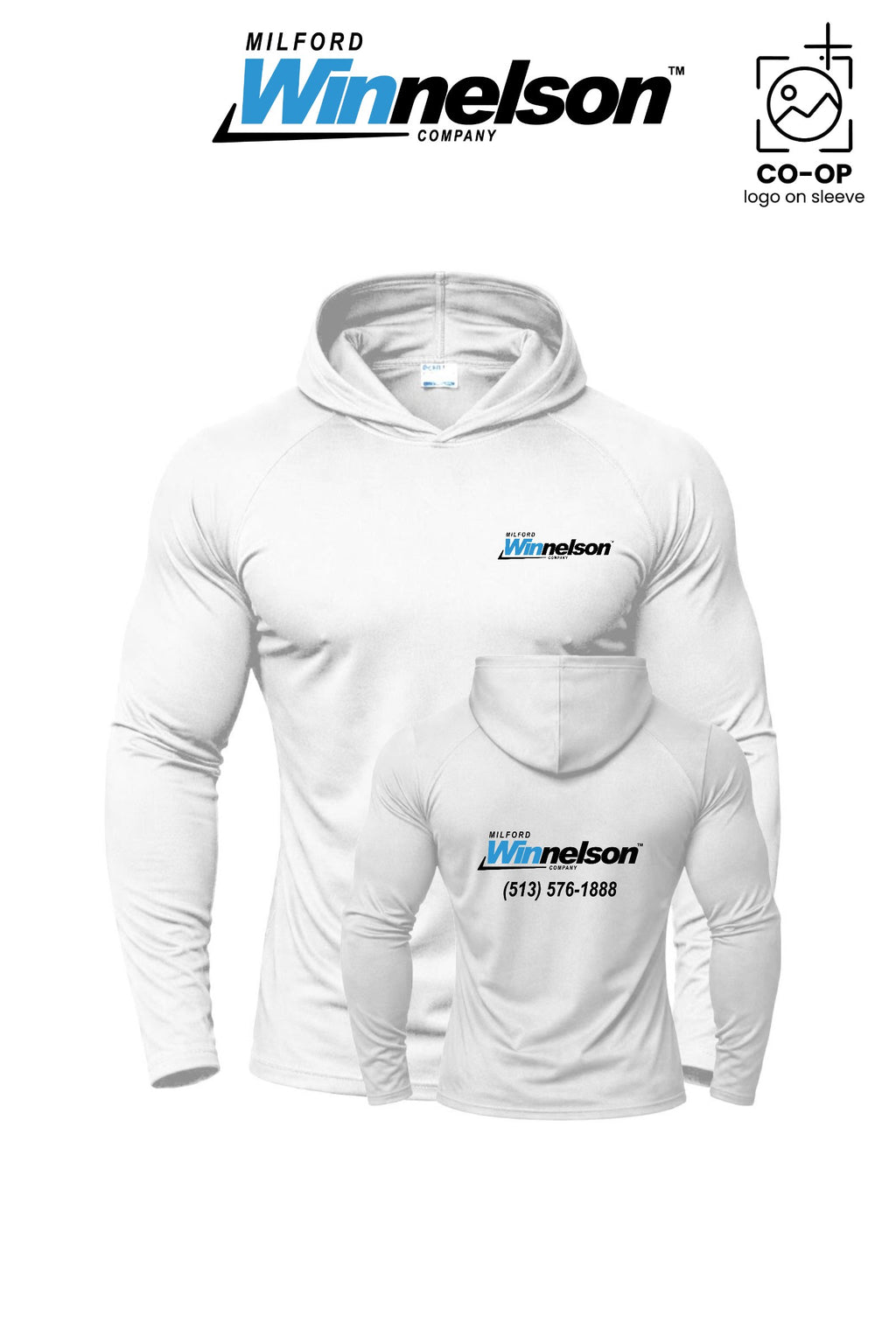 Port & Co™ Performance Pullover Hooded UPF50 Tee - Milford Winnelson