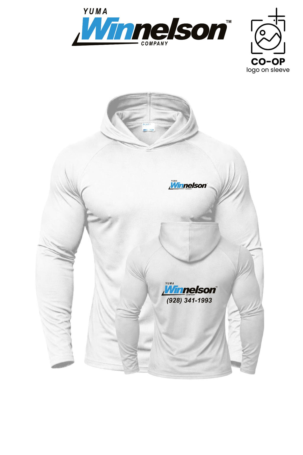 Port & Co™ Performance Pullover Hooded UPF50 Tee - Yuma Winnelson