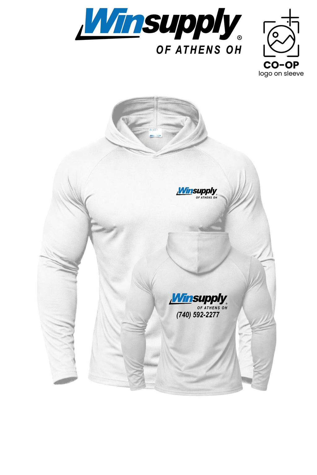 Port & Co™ Performance Pullover Hooded UPF50 Tee - Winsupply of Athens OH