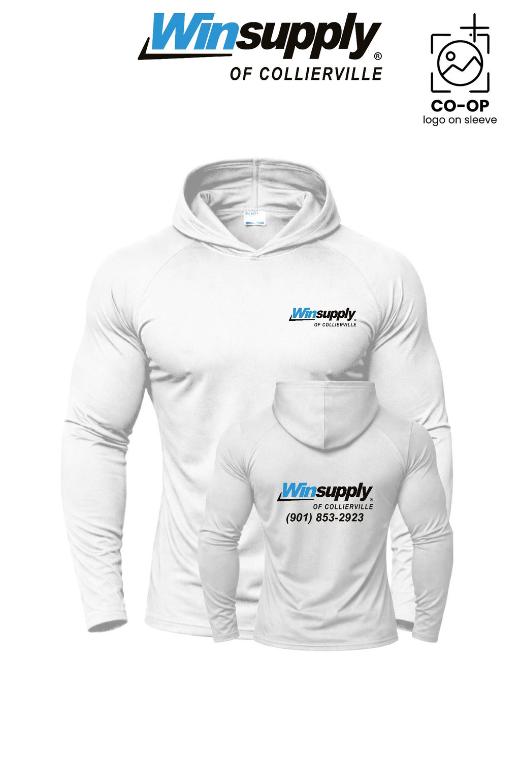 Port & Co™ Performance Pullover Hooded UPF50 Tee - Winsupply of Collierville