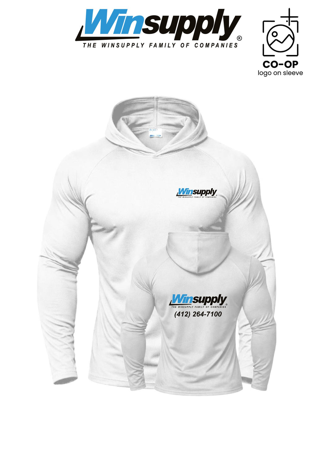 Port & Co™ Performance Pullover Hooded UPF50 Tee - Winsupply of Coraopolis