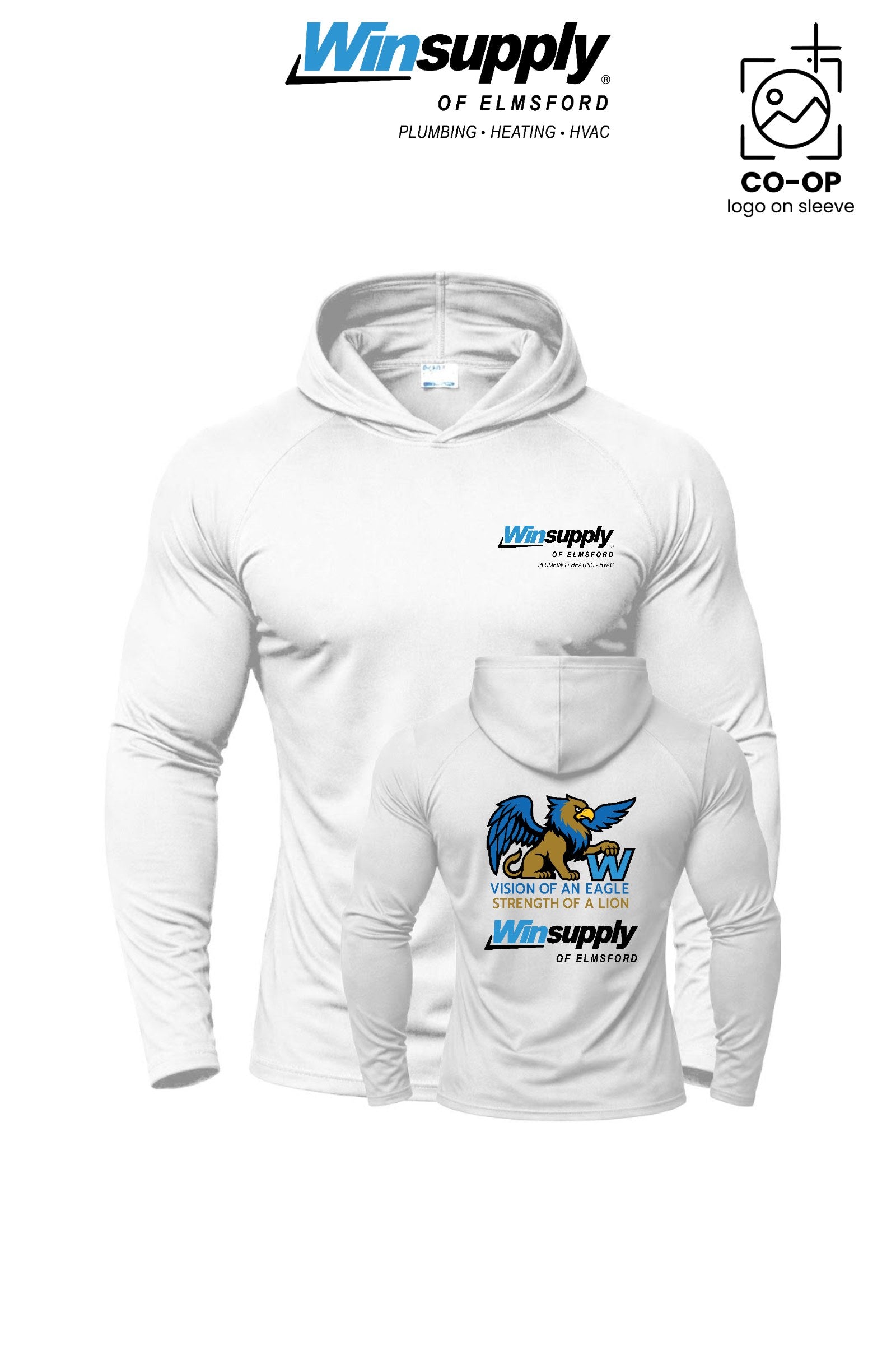 Port & Co™ Performance Pullover Hooded UPF50 Tee - Winsupply of Elmsford