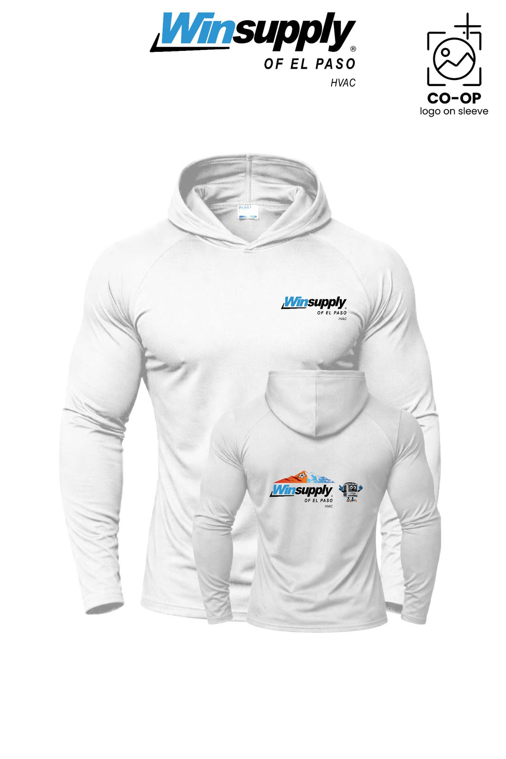 Port & Co™ Performance Pullover Hooded UPF50 Tee - Winsupply of El Paso