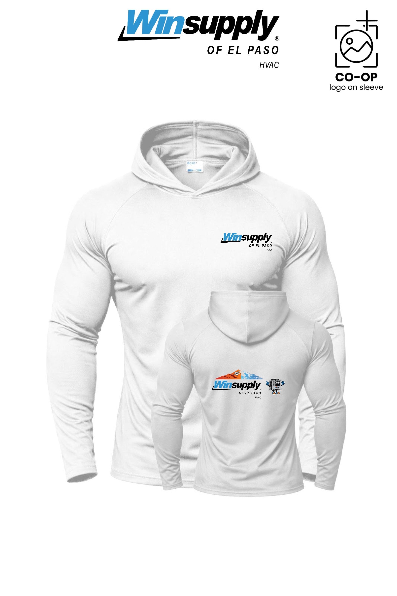 Port & Co™ Performance Pullover Hooded UPF50 Tee - Winsupply of El Paso