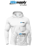 Port & Co™ Performance Pullover Hooded UPF50 Tee - Winsupply of Fargo