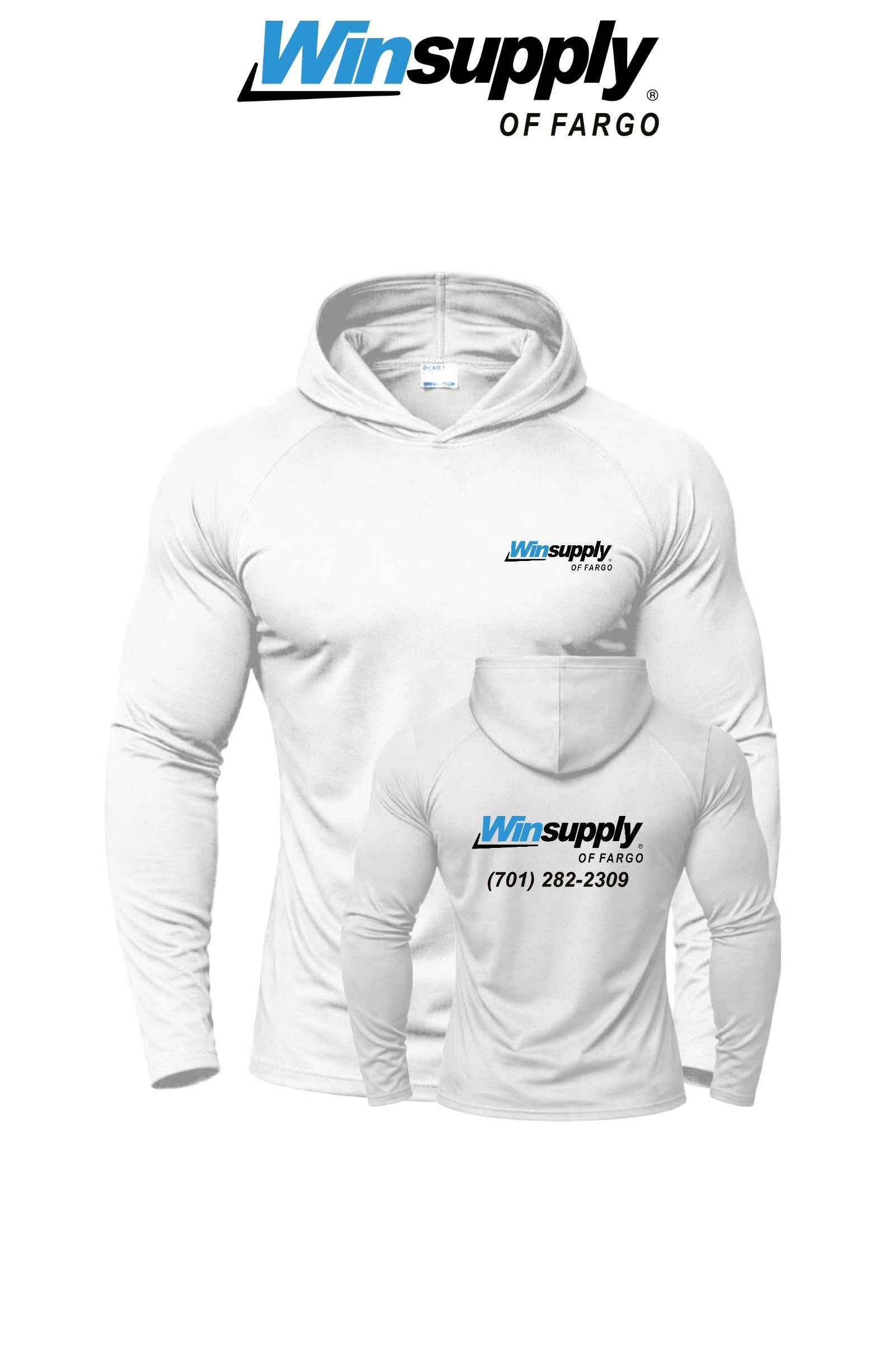 Port & Co™ Performance Pullover Hooded UPF50 Tee - Winsupply of Fargo