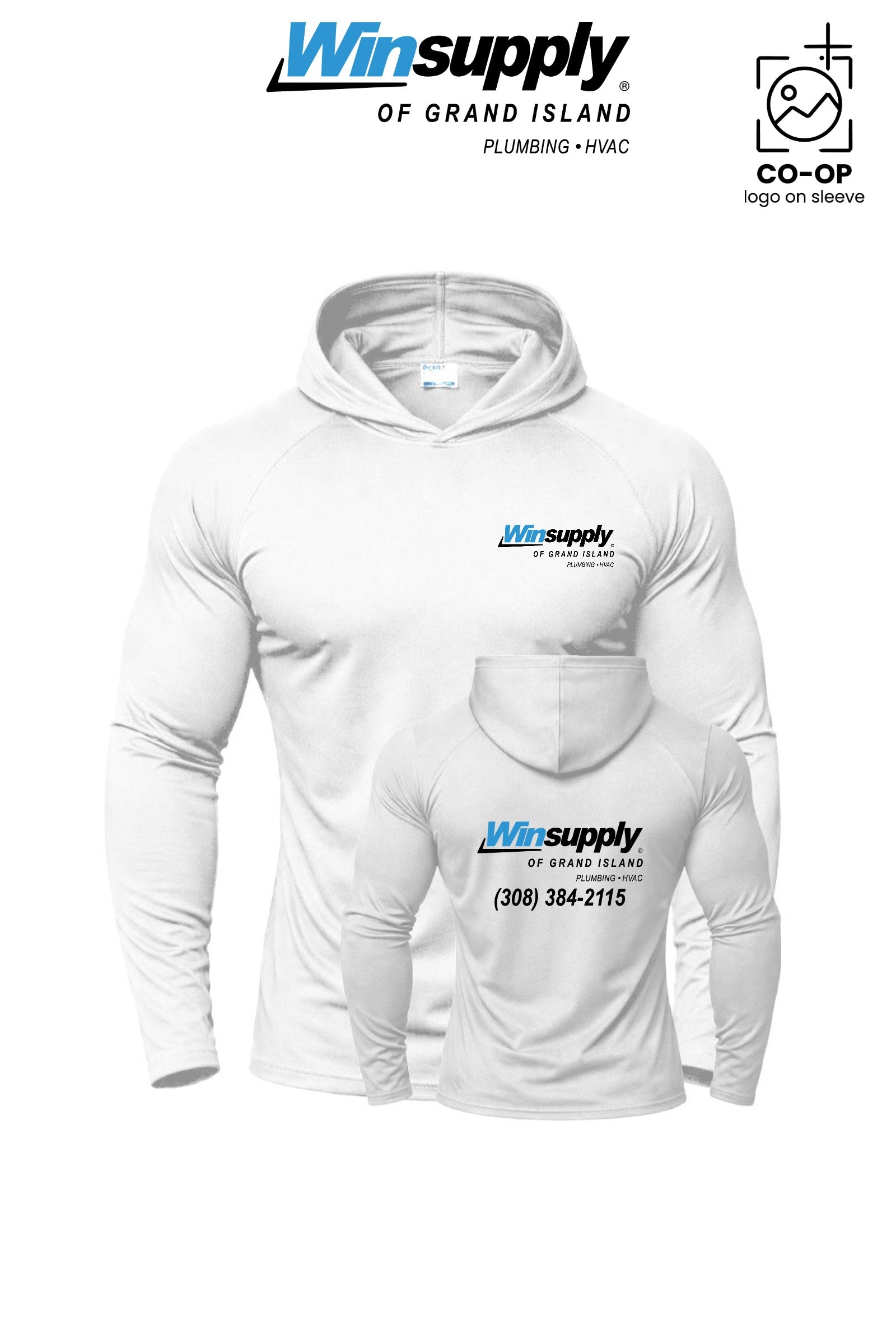Port & Co™ Performance Pullover Hooded UPF50 Tee - Winsupply of Grand Island