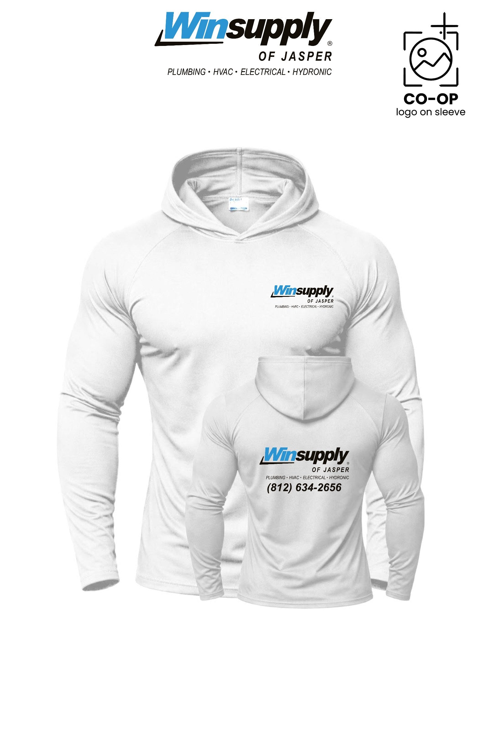 Port & Co™ Performance Pullover Hooded UPF50 Tee - Winsupply of Jasper